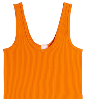 Ribbed Seamless Brami Tank - Orange Tiger