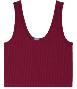 Ribbed Seamless Brami Tank - Raspberry Radiance