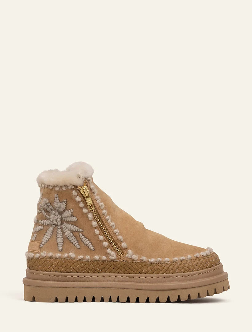 Setsu Saffron Suede Ankle Boot - Natural