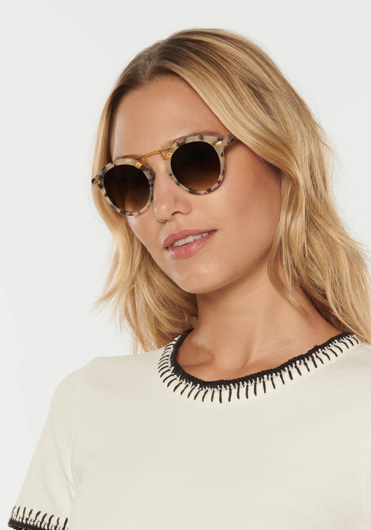 St. Louis - Matte Oyster 24K Sunglasses