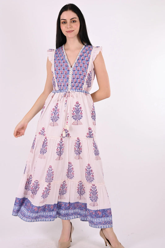 Tara Maxi Dress - Purple Boothi