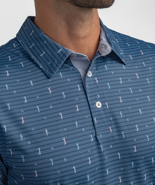 Fore The Best motion Tech Polo SS - Tee Off