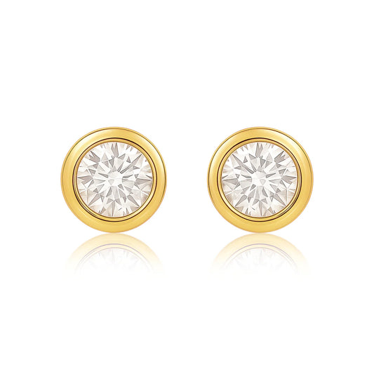 Cateana Bezel Stud Earring