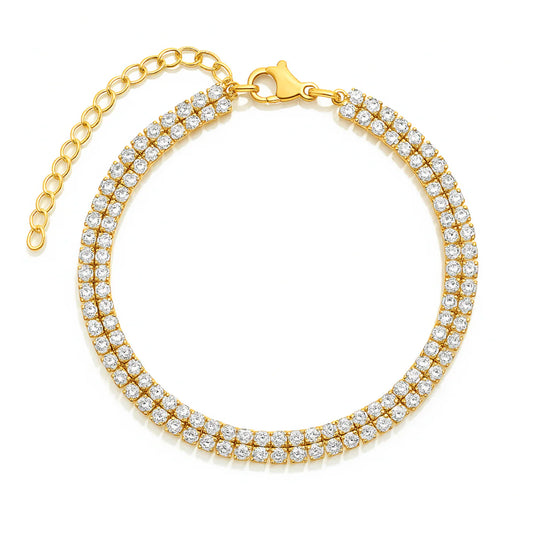 Rosie Double Tennis Chain Bracelet