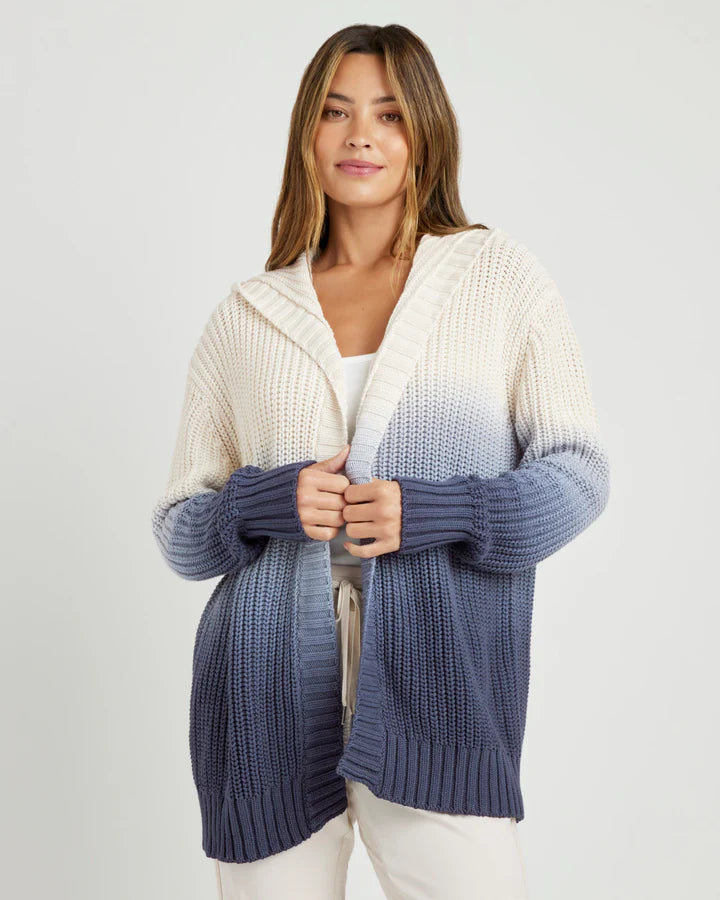 Raya Ombre Hooded Cardigan