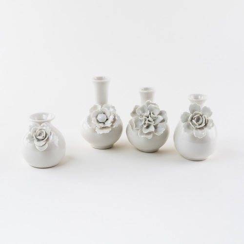White Flower Vase Sm - 3.5-5"
