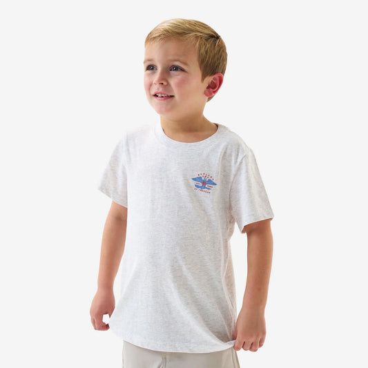 Youth Short Sleeve Eagles Outdoors - Heather Oatmeal