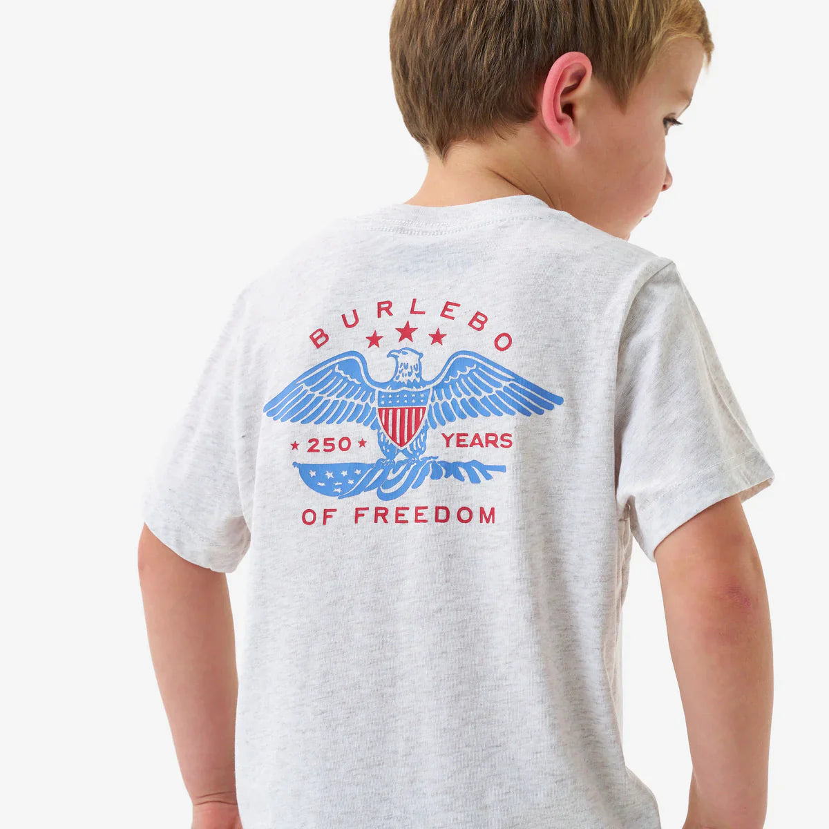 Youth Short Sleeve Eagles Outdoors - Heather Oatmeal