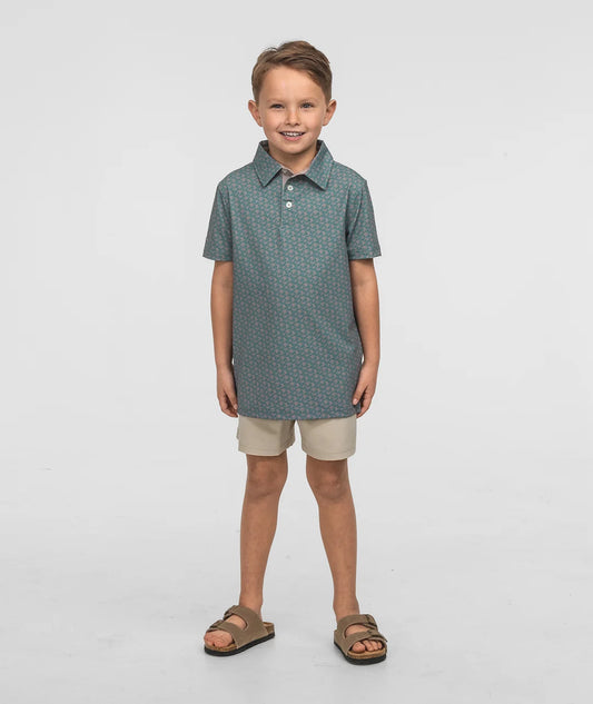 Youth Party Fowl Printed Polo - Party Fowl