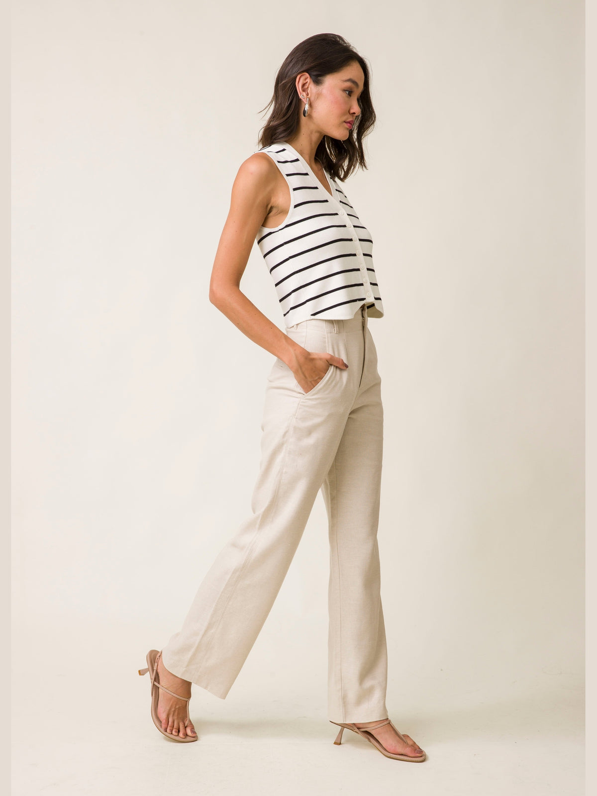 Rae Stripe Sweater Vest