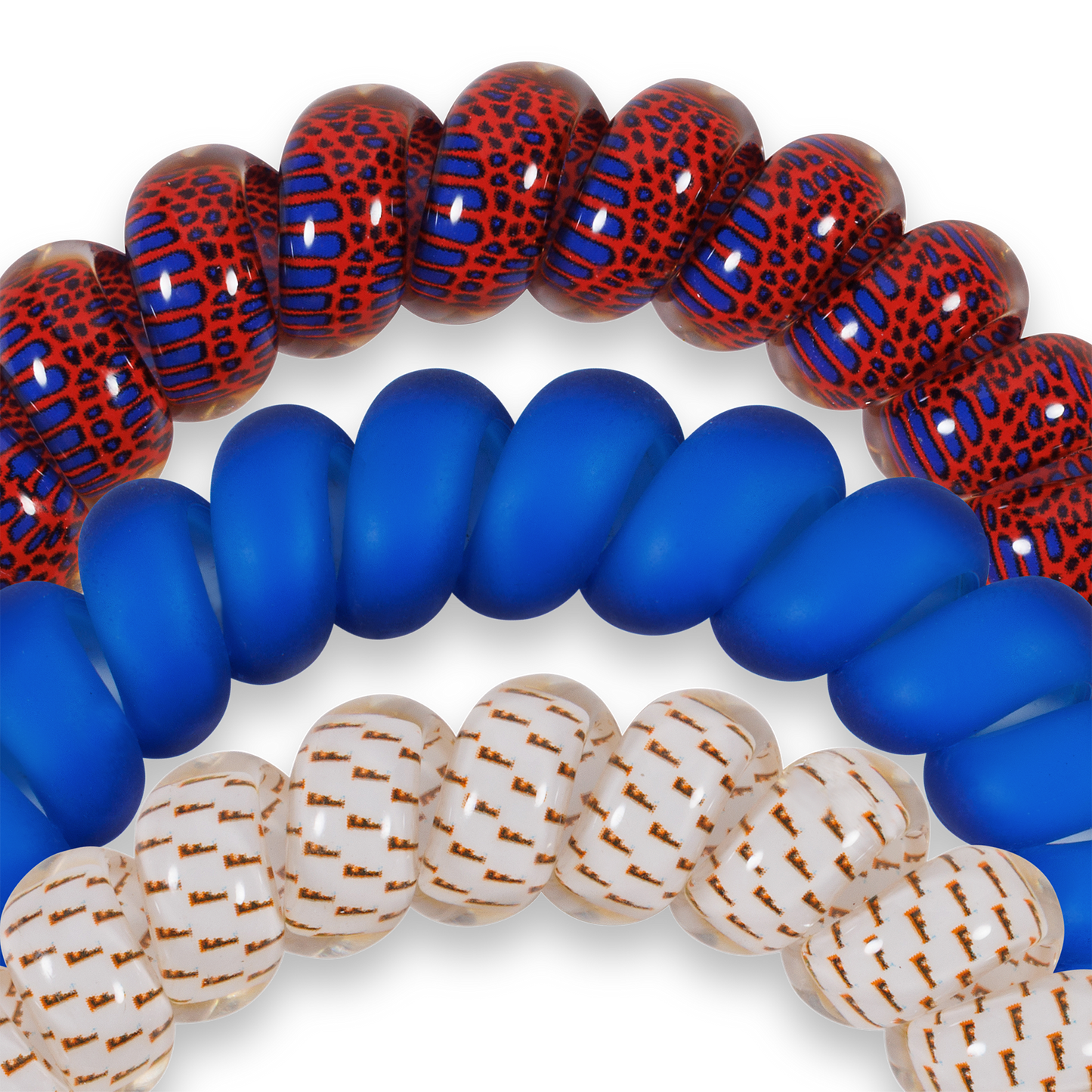 Spiral Hair Coils | Large | Go Gators! Hair Ties