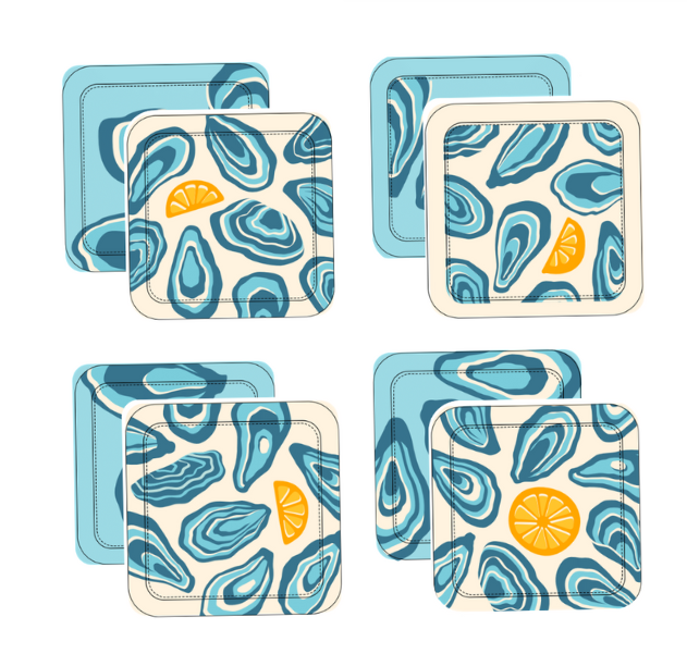 Oyster Twist Coasters