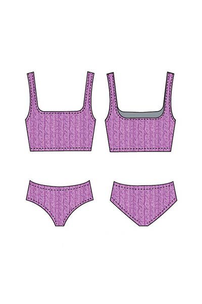 Kids Crinkle Two Piece tankini