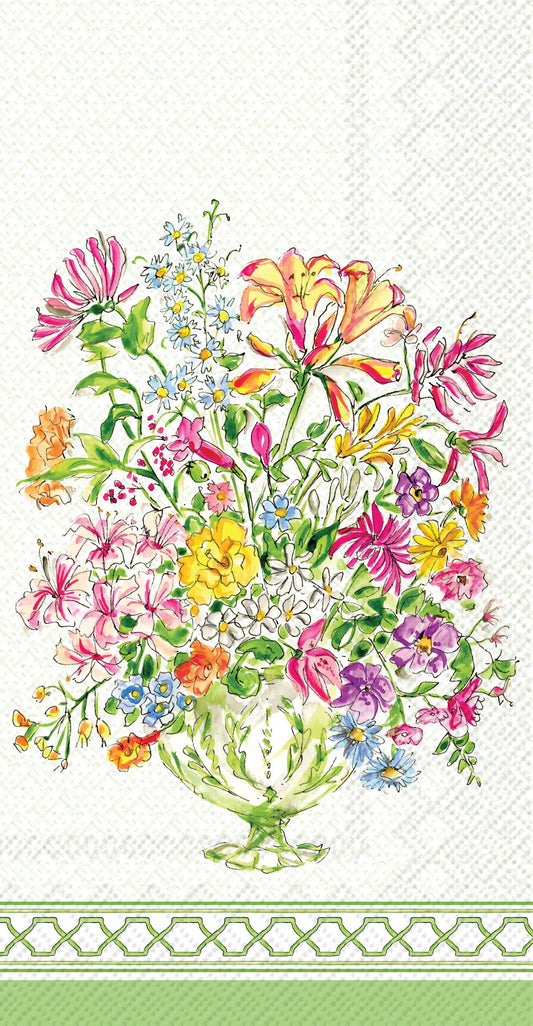 Paper Guest Towels 16 ct Green Botanical Rosanne Beck
