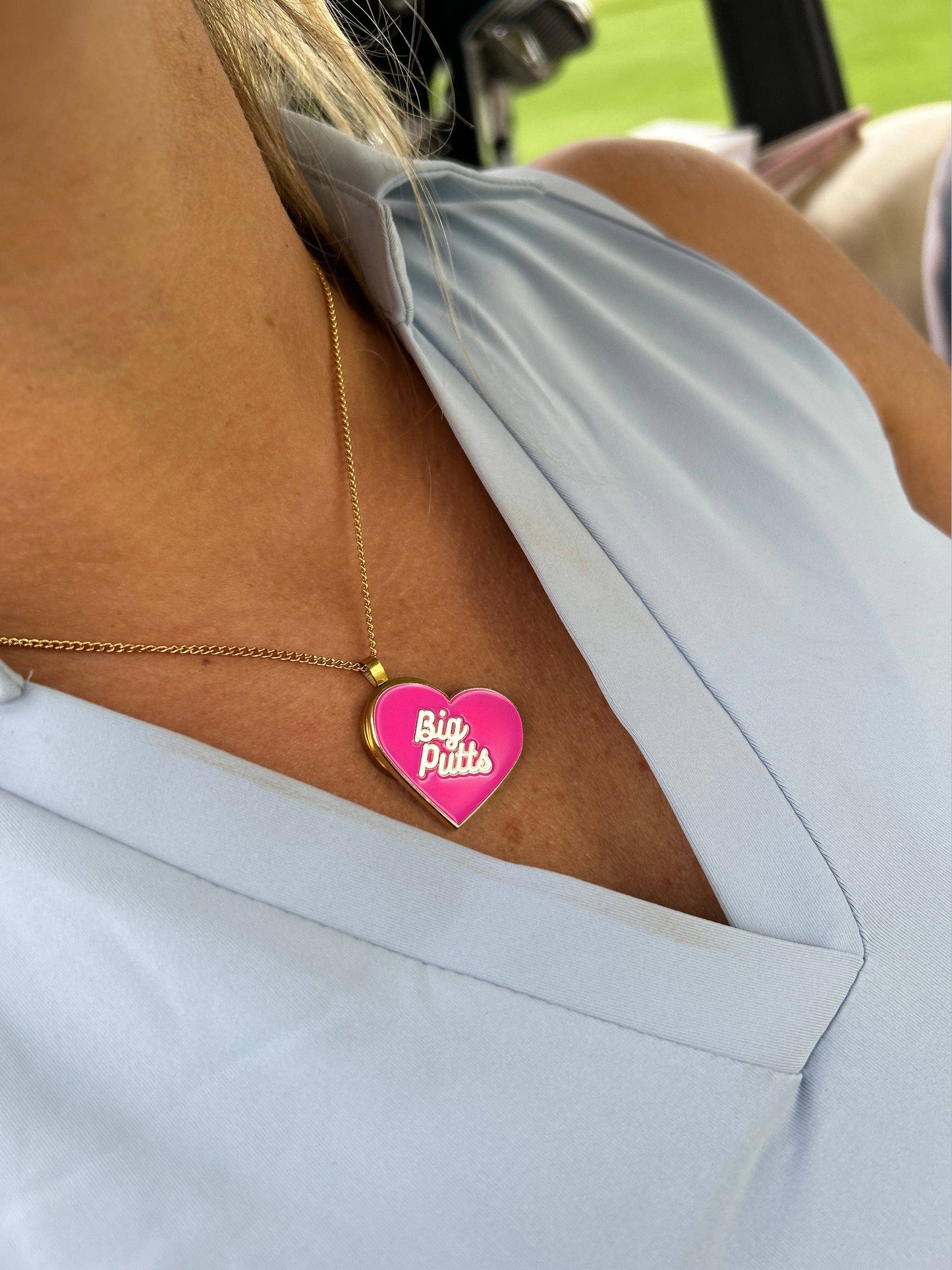 I Love Big Putts Women's Golf Ball Marker with Hat Clip