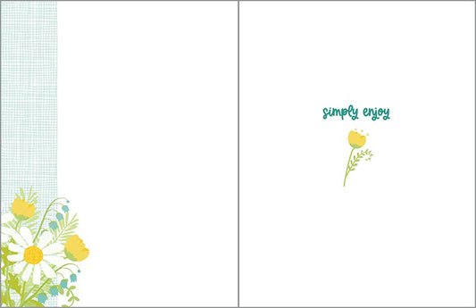 Birthday Greeting Card - Daisy Jar