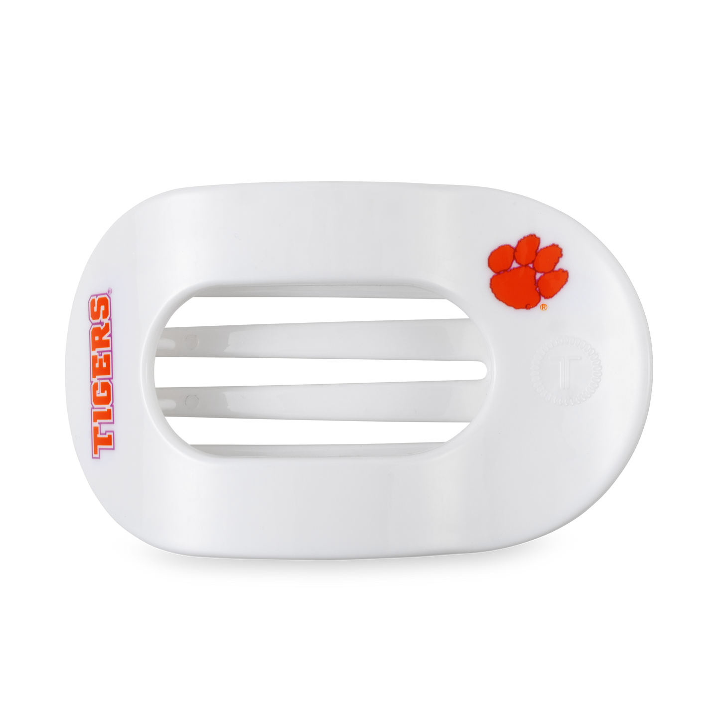 Flat Round Hair Clip | Large | Go Tigers!