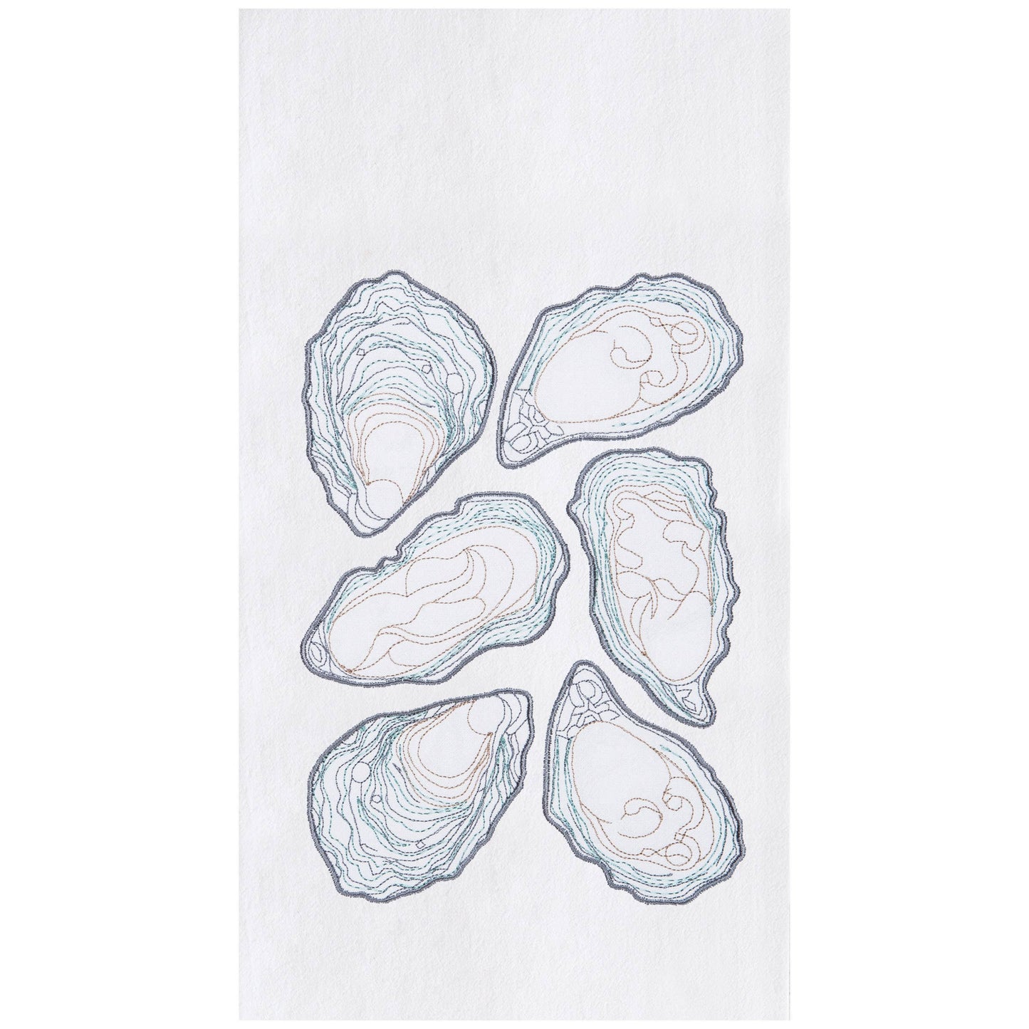 Coastal Oysters Kitchen Towel