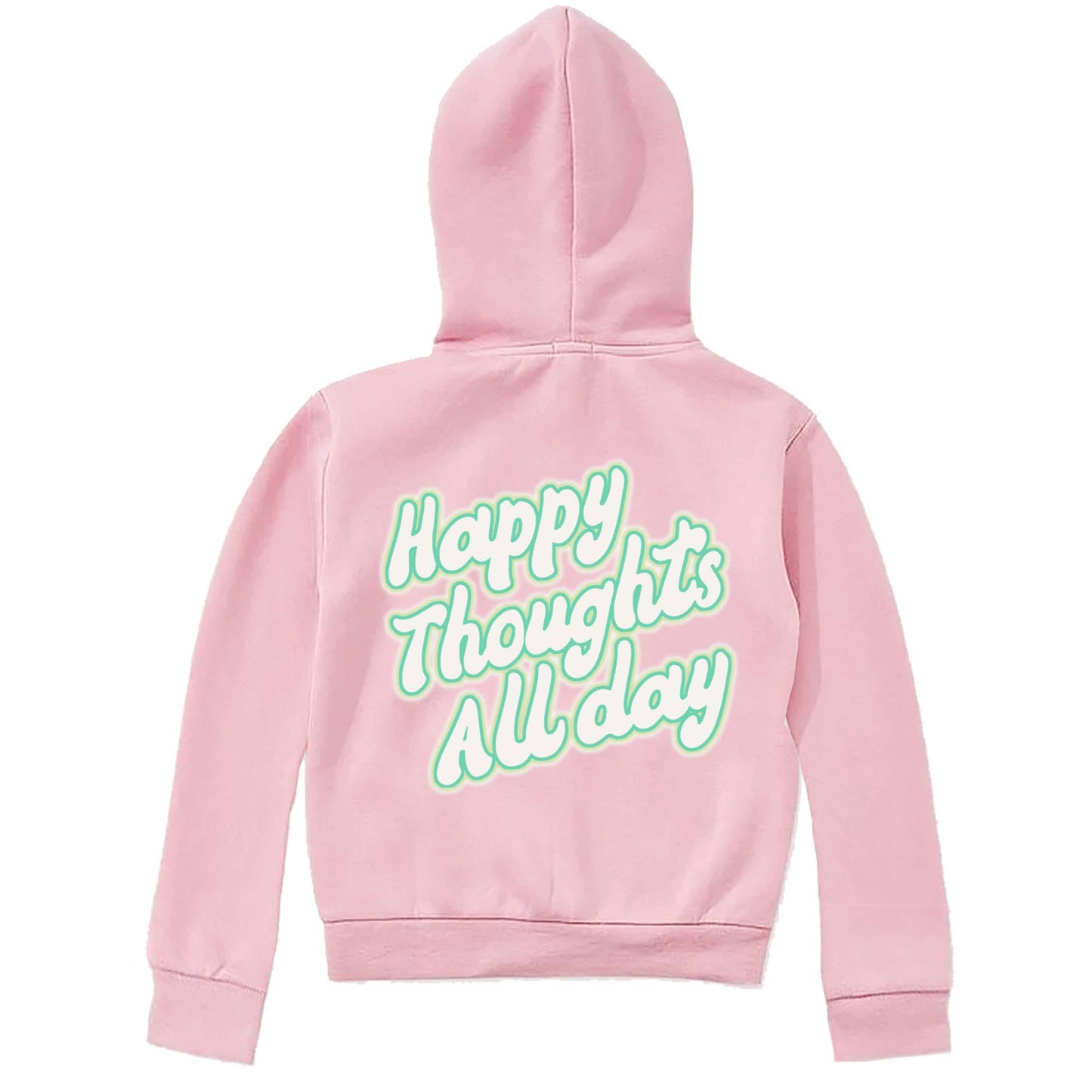 Kids Happy Hoodie-Pink-Girls, Boys