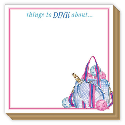 Preppy Pickleball Gear things to Dink about Luxe Notepad