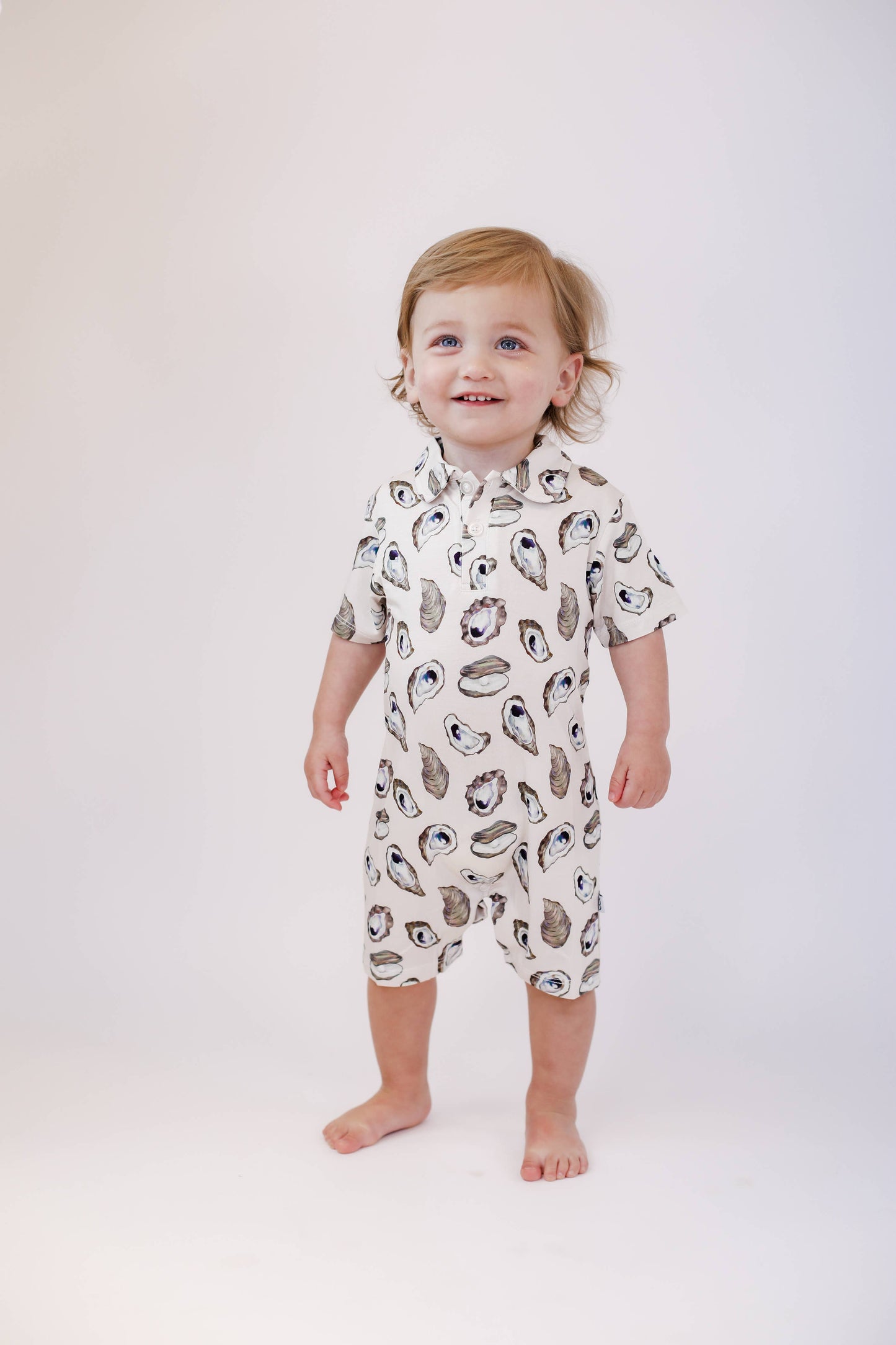 Coastal Oysters - SS Polo Romper