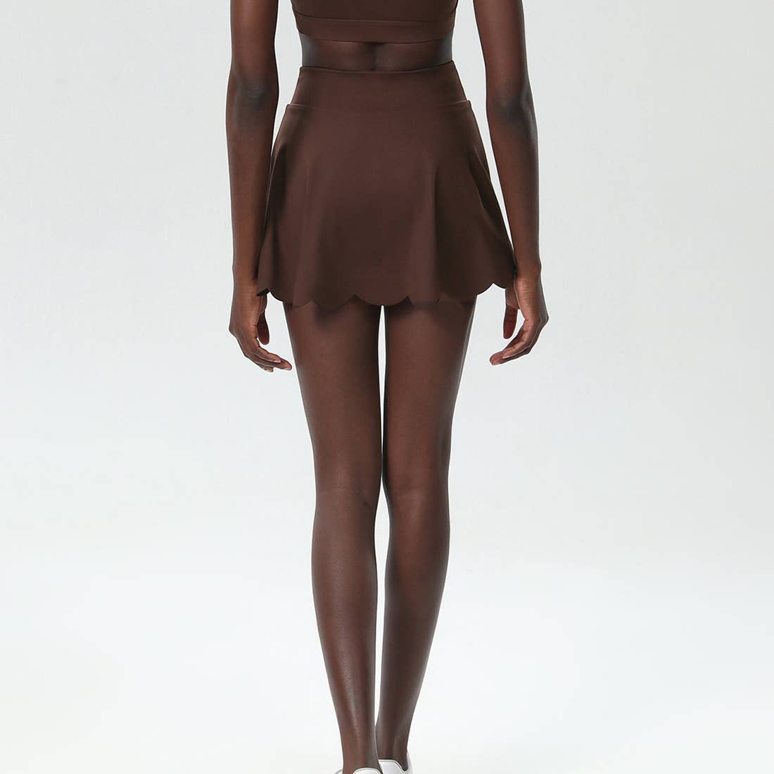 Wavy A-Line Tennis Skirt