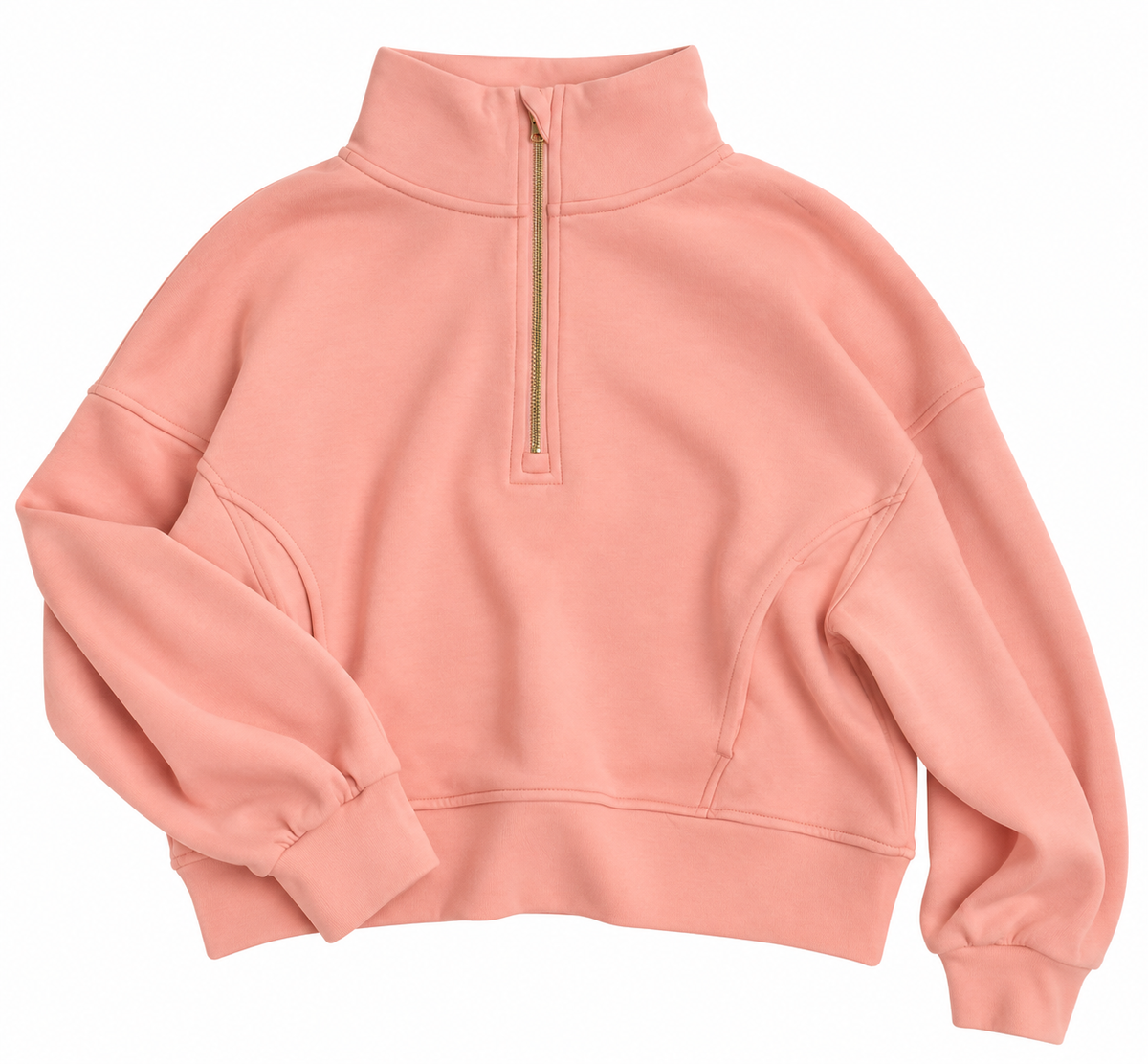 Flodal 1/4 Zip Sweatshirt - Suzette Pink