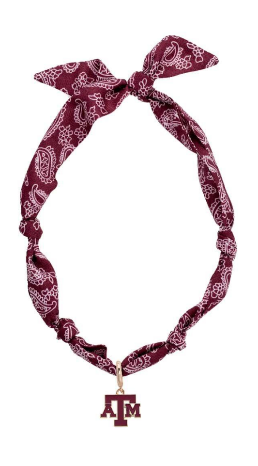 Texas A&M Scarf Necklace