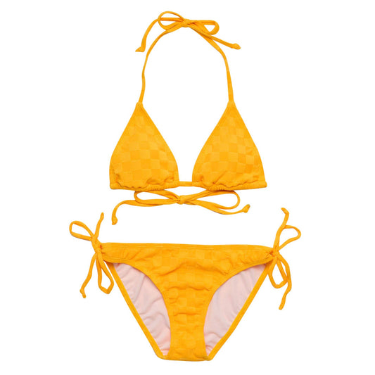 Check Me Out Marigold Teen Triangle Bikini