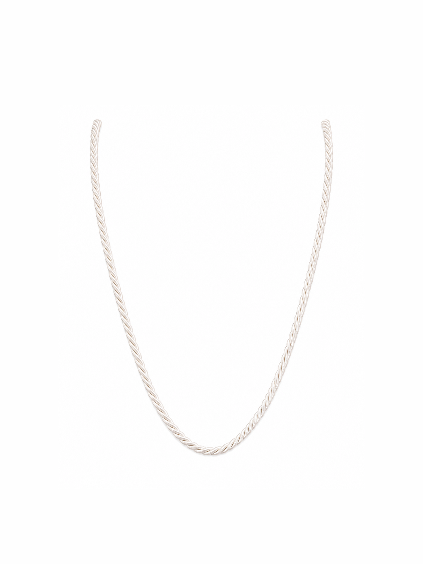 Corded Necklace - White