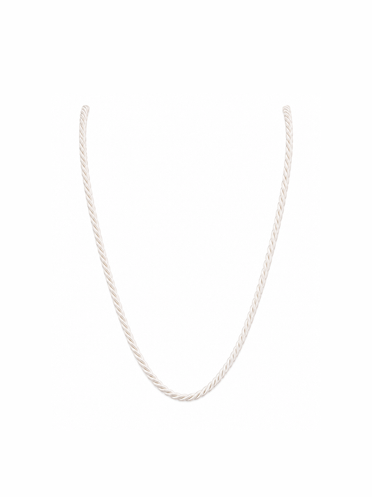 Corded Necklace - White