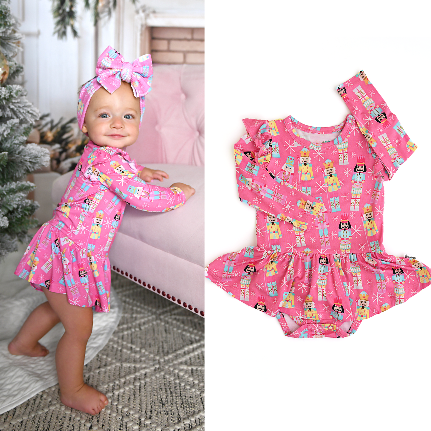Nadia Nutcrackers Tutu Christmas Bamboo Baby Clothing Dress