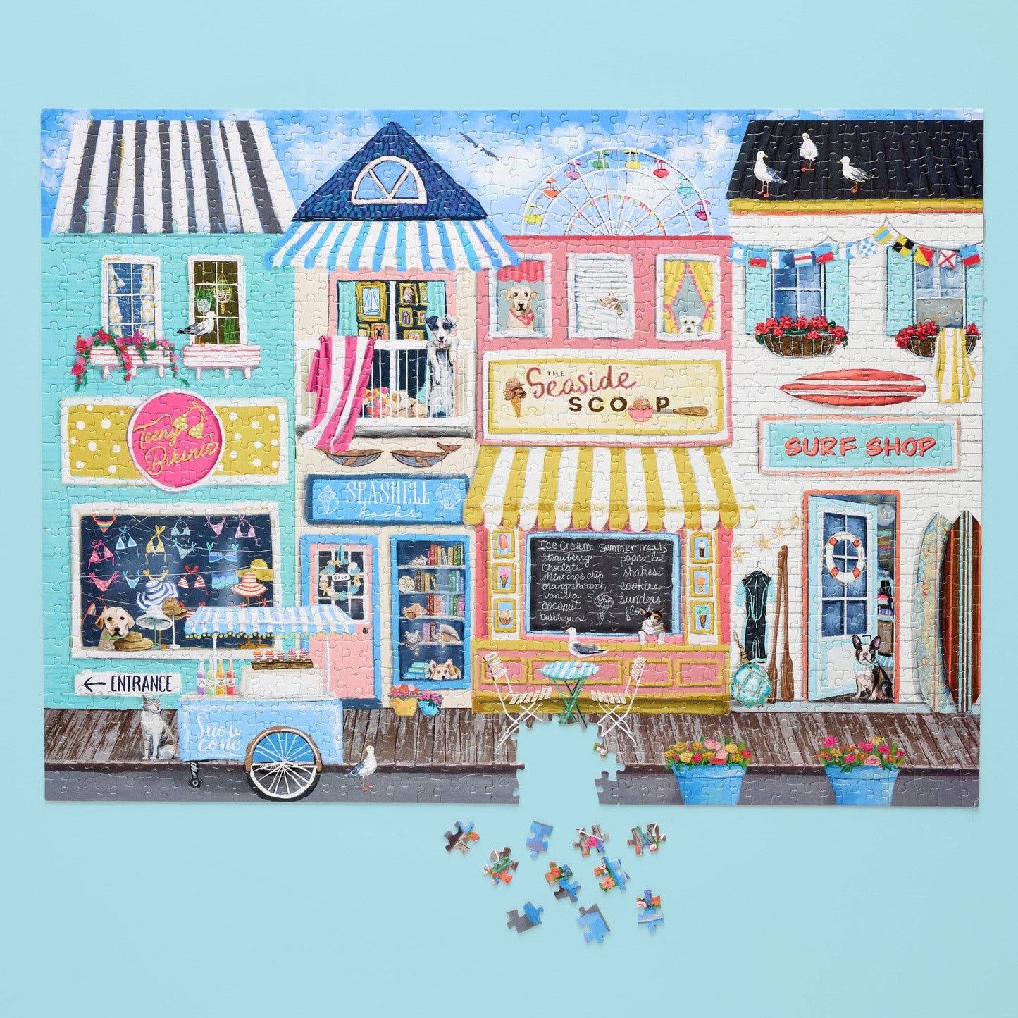 Beach Boardwalk 1000 Piece Summer Puzzle
