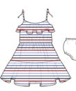 America Stripe Jersey Dress