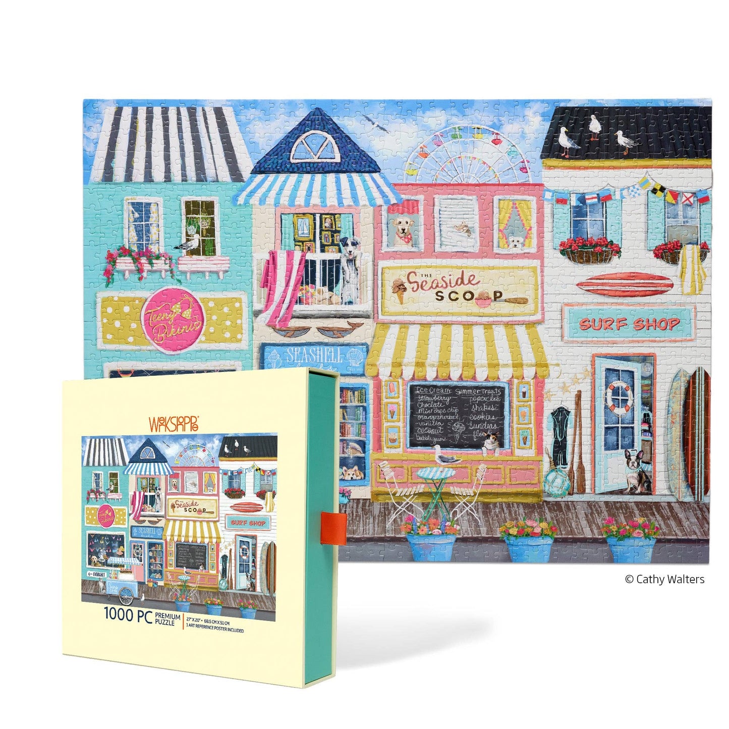 Beach Boardwalk 1000 Piece Summer Puzzle