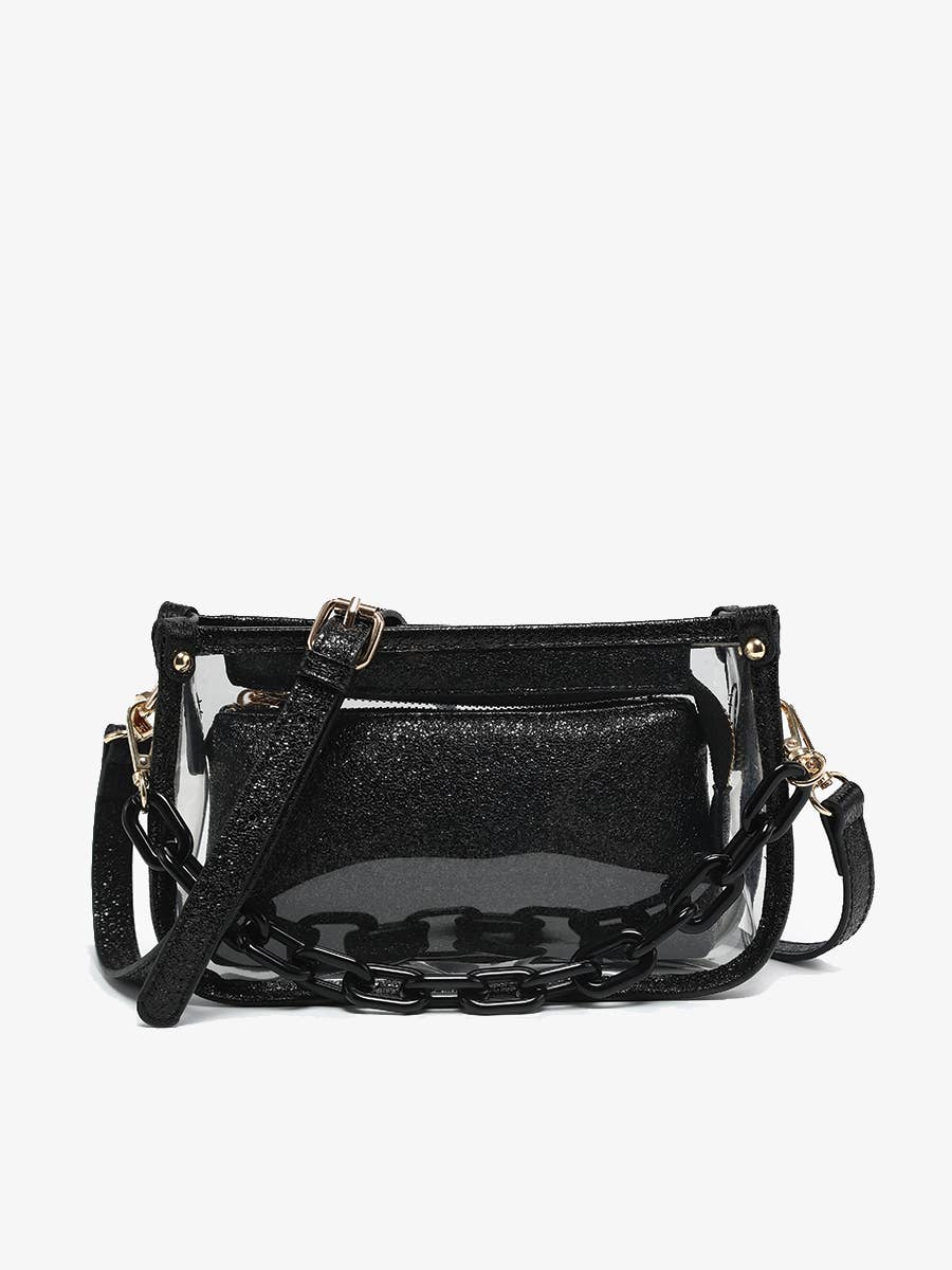 Jessica Stadium Clear Crossbody Bag – Chain Strap | M2226CR