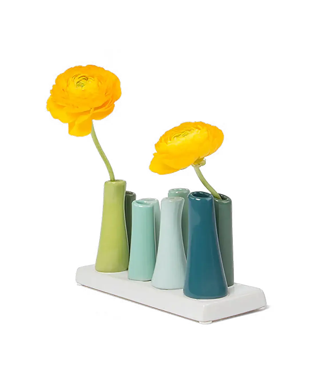 Pooley Colorful Bud Vase For Flower Arranging Rectangular