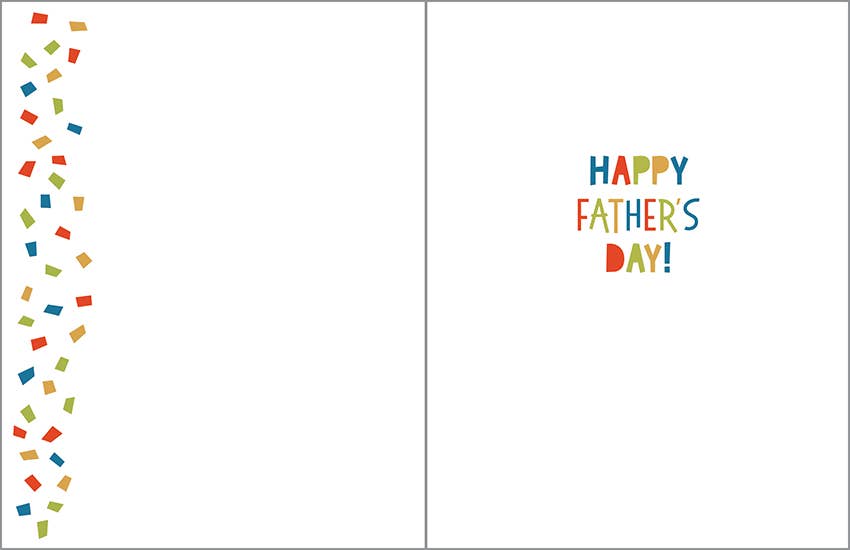 Father's Day Greeting Card - Dad Confetti