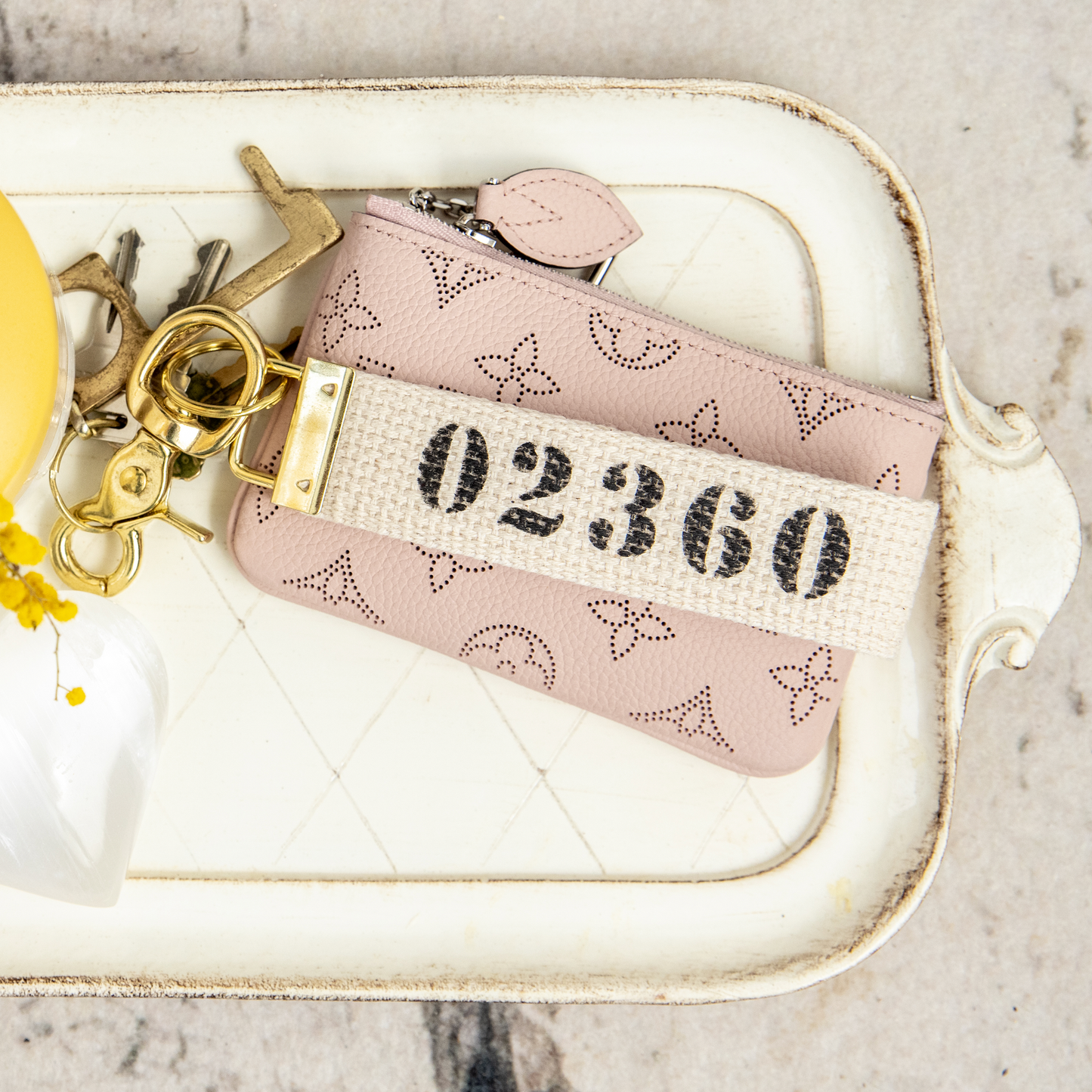 32461 Nautical Blue Personalized Keychain