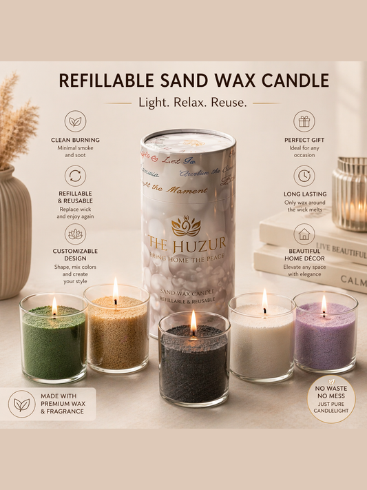 Sand Candle, Scented Candle Pearl Candle in 5 colors