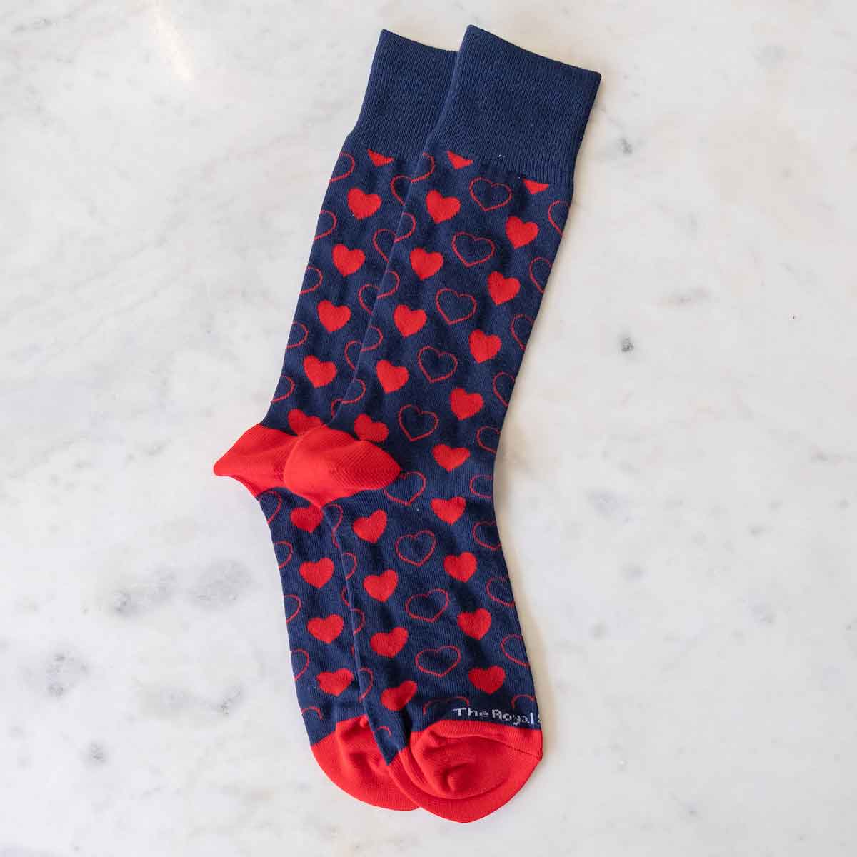 Men's Heart Socks One Size