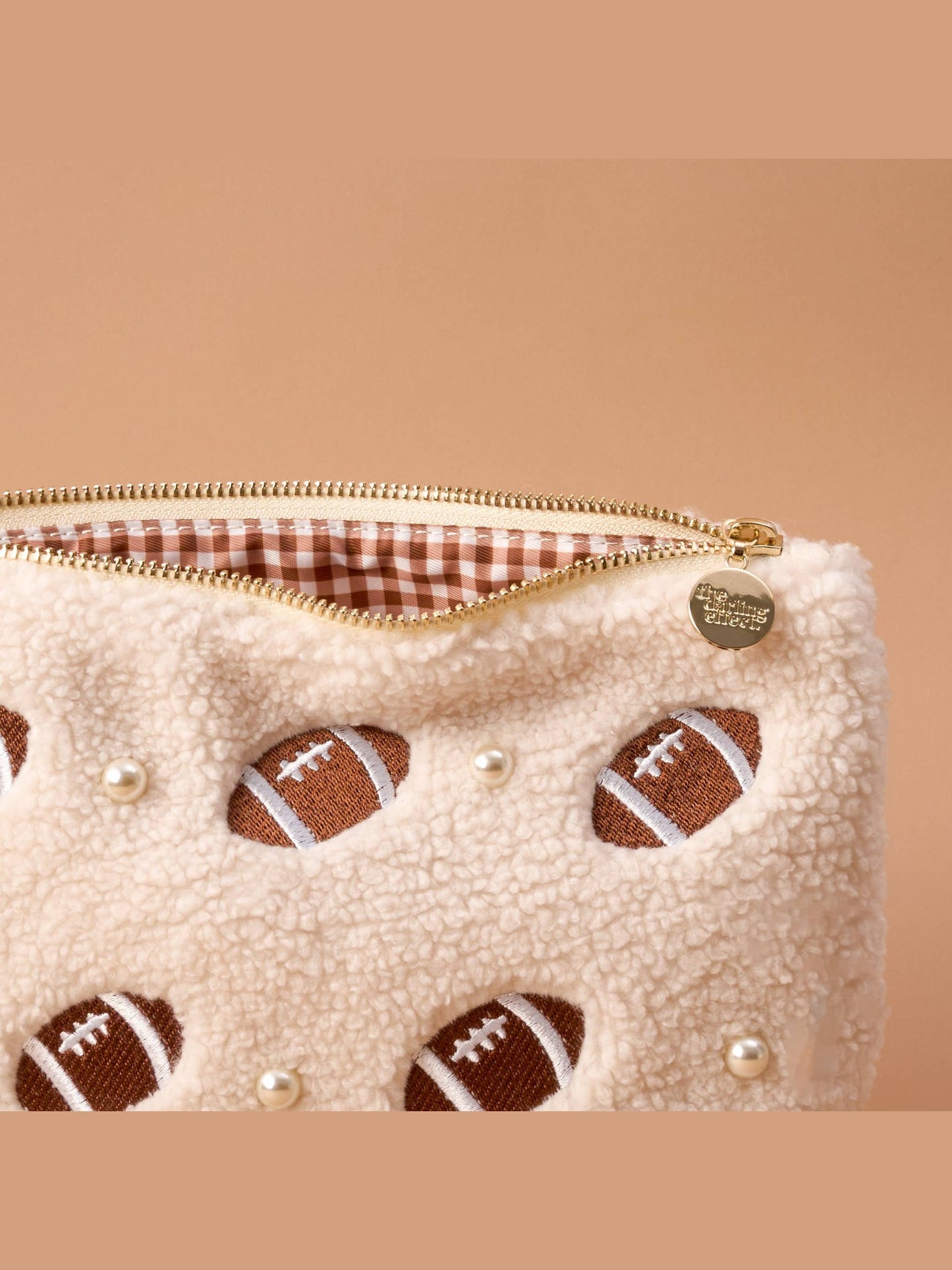 Teddy Pouch-Football & Pearls