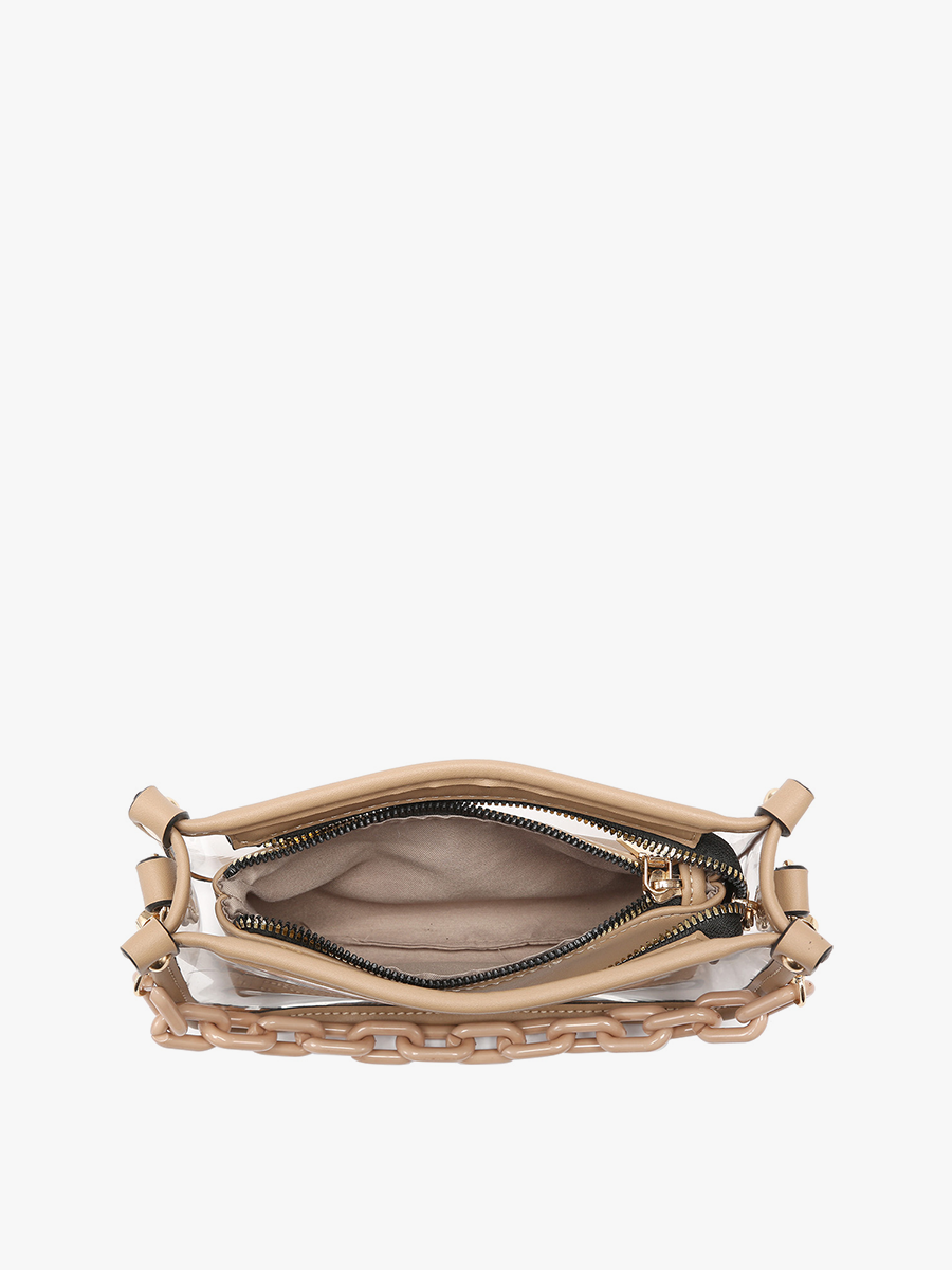 Jessica Stadium Clear Crossbody Bag – Chain Strap | M2226CR