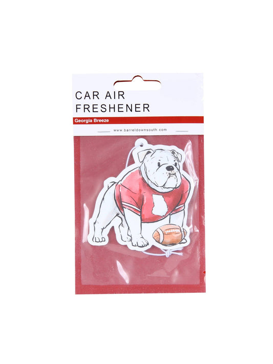 Bulldog With Football Air Freshener