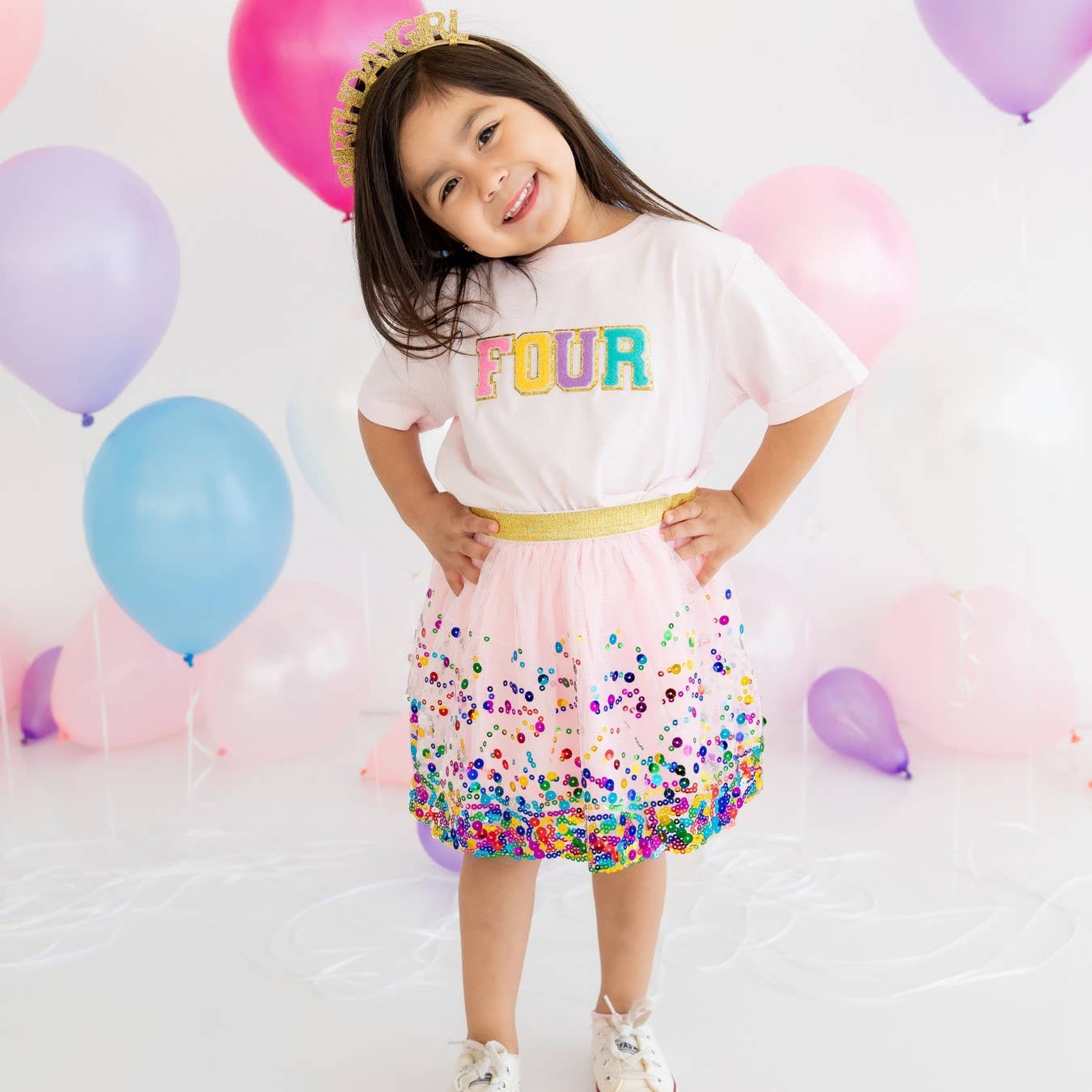 Pink Confetti Tutu - Dress Up Skirt - Kids Tutu