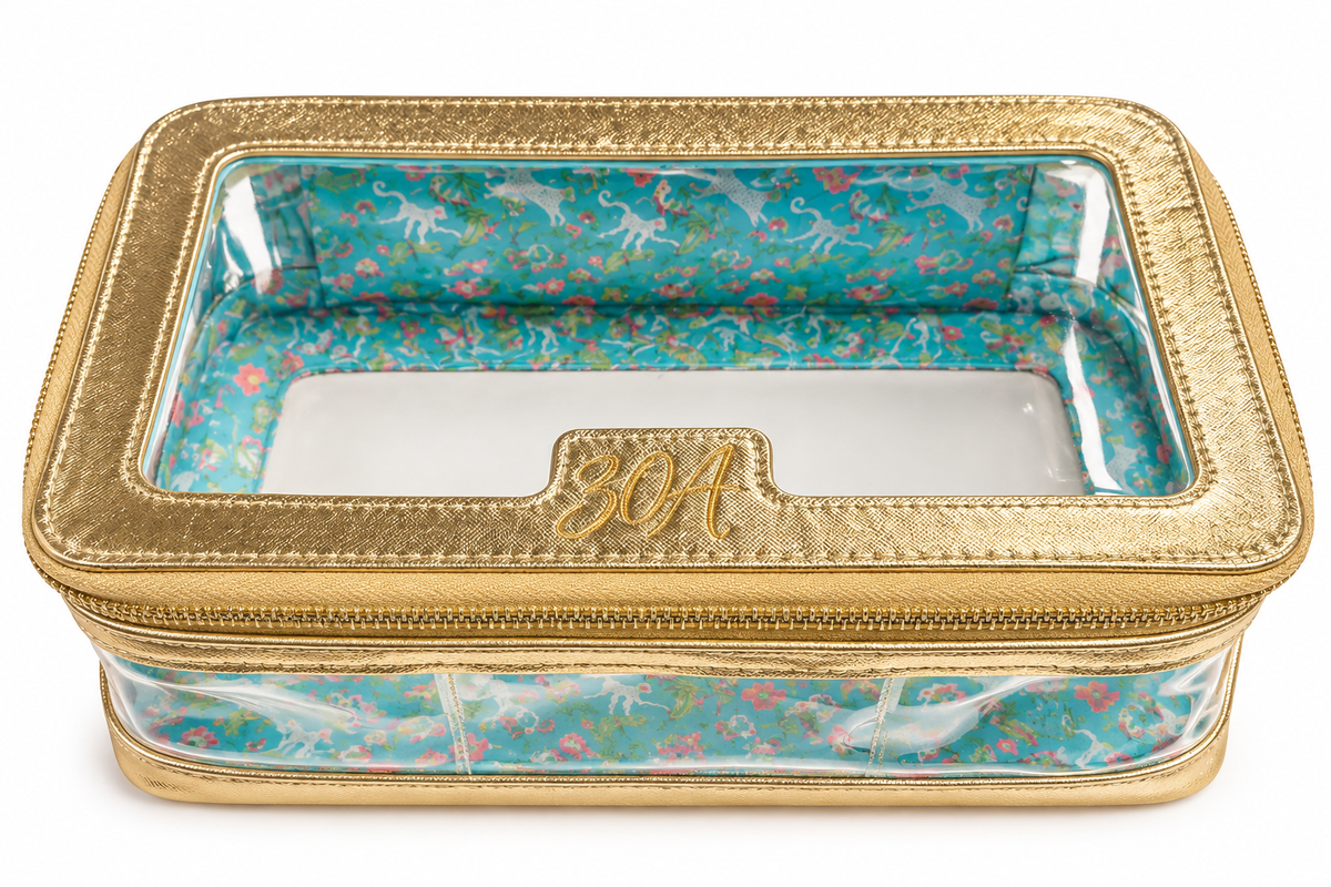 30A Mahjong Tile Bag - Gold