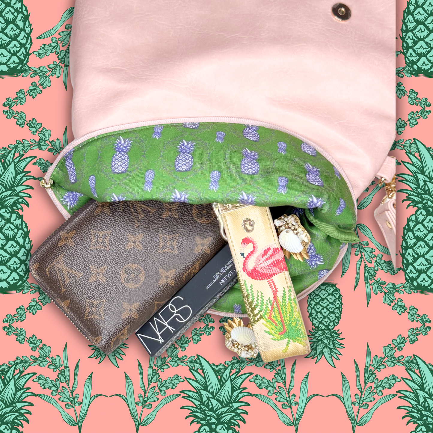 Beaufain Clutch- Pink