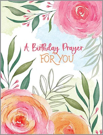 With Scripture Birthday Greeting Card - Corner Blooms