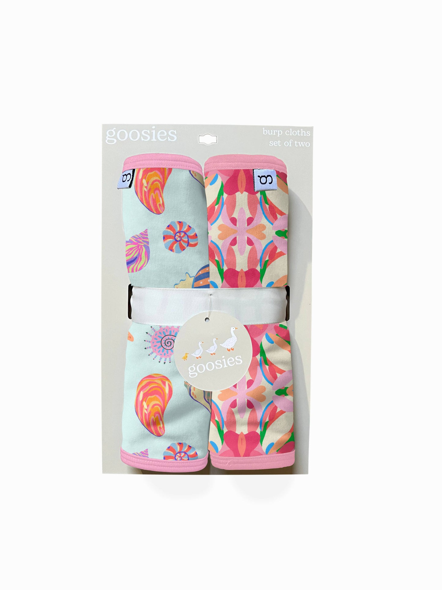 Beach Seashells Burp Cloth Set