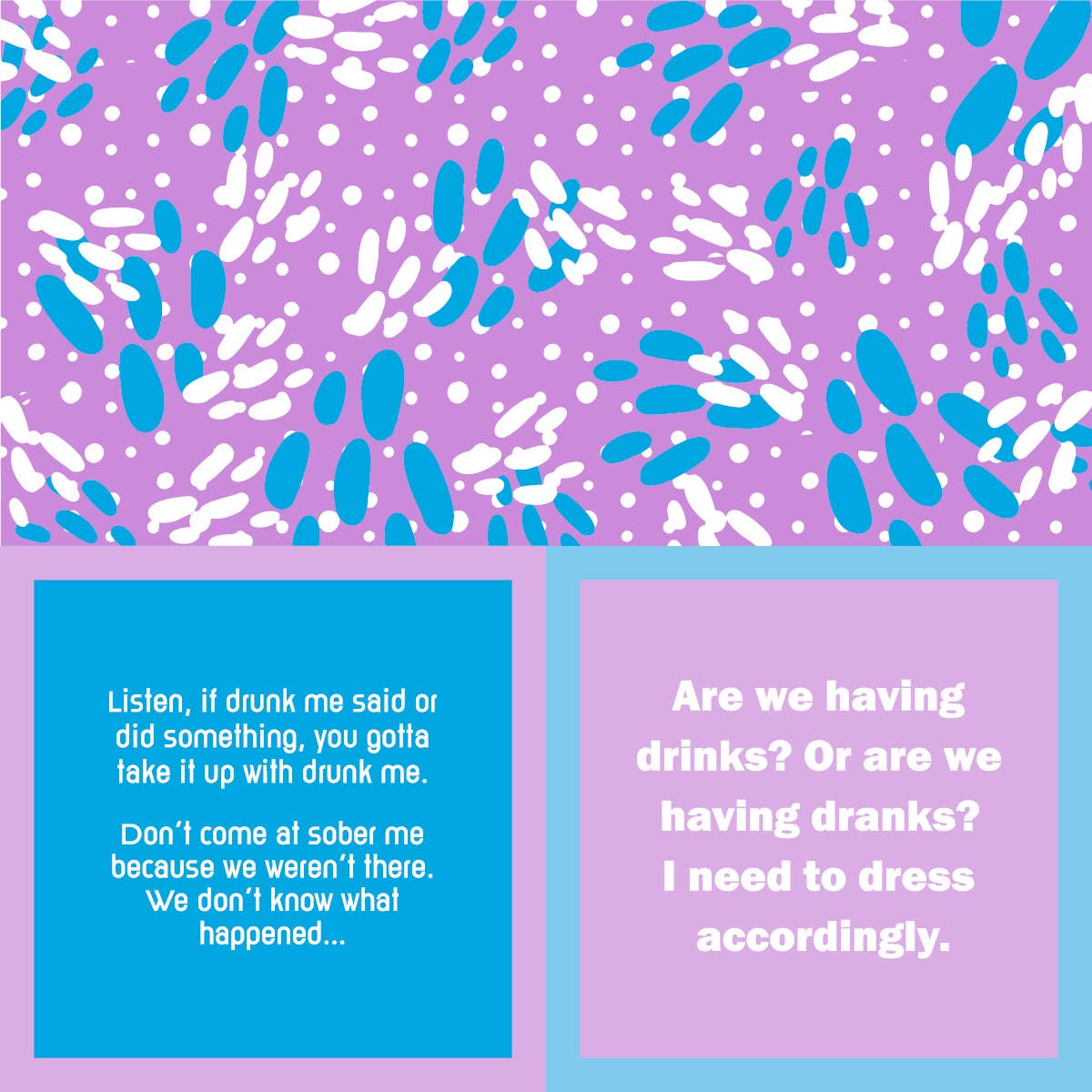 NAPKIN Drunk Me | Funny Party Gift | Cocktail Napkin